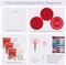 Christmas Embroidery Kit for Beginners, 3 PCS Adult Cross Stitches for Men, Red Santa Kit Set with Instruction Needle Thead Embroidery Hoop